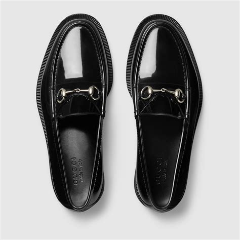 mens gucci leather loafers|gucci rubber loafers men.